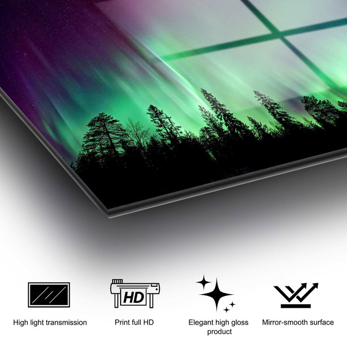 Wallity UV-108 Pintura Decorativa de Vidrio Templado 70 x 100 cm